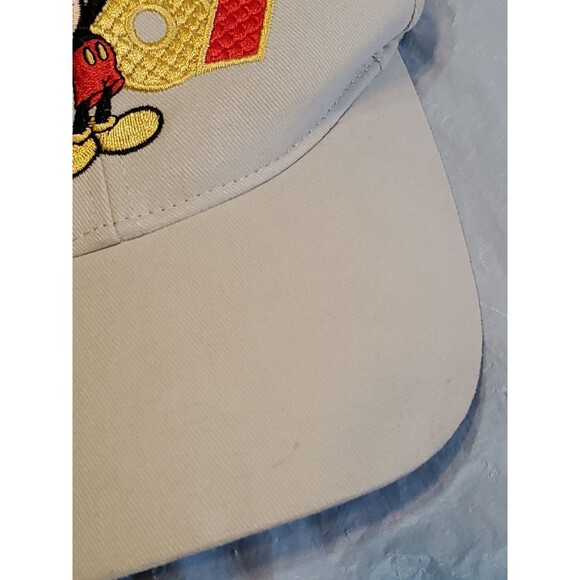 Disney 2007 Mickey Mouse Disneyland Resort Tan Embroidered Baseball Cap Hat - Picture 13 of 15